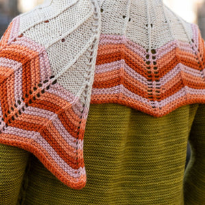 WESTKNITS SAMPLE - RETRO CHEVRON SHAWL
