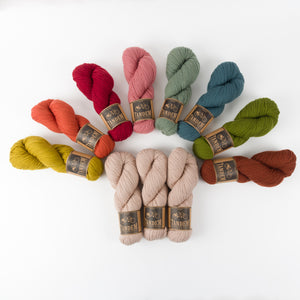 West Wool WESTKNITS KIT - VINTAGE BLANKET Merino wool DK cream Westknits Kits