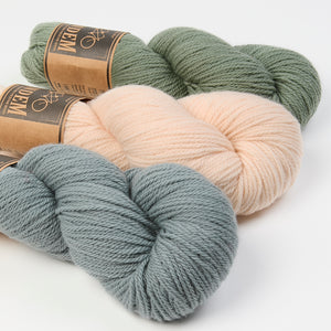 KEATING BABY BLANKET - SAGE PEACH