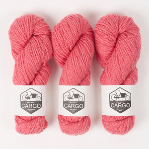West Wool CARGO COLLAGE SWEATER - HIBISCUS Merino wool Chunky coral Westknits Kits