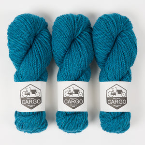 West Wool CARGO COLLAGE SWEATER - LAGOON Merino wool Chunky blue Westknits Kits