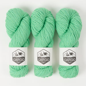 West Wool CARGO COLLAGE SWEATER - MINTY Merino wool Chunky green Westknits Kits
