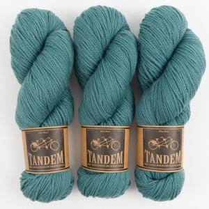 West Wool DUSTLAND BLANKET - NORTH SEA Merino wool DK green blue Westknits Kits