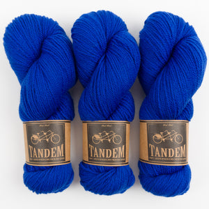 West Wool DUSTLAND BLANKET - ROYAL Merino wool DK blue Westknits Kits