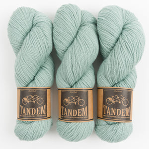 West Wool DUSTLAND BLANKET - SEA MIST Merino wool DK green grey Westknits Kits