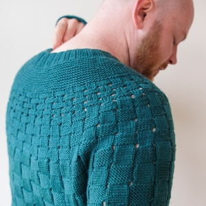 THE BASKETWEAVER SWEATER - BRACKISH