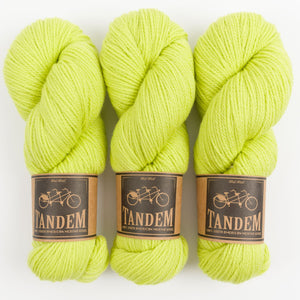 West Wool BILLOWING BRAID SOCKS - PICKLE JUICE Merino wool DK green Westknits Kits