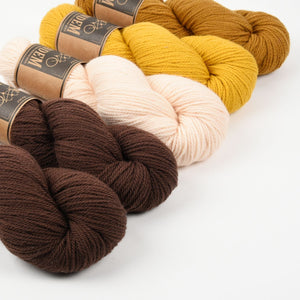 WESTKNITS KIT - CHOCOLATE AND CARAMEL