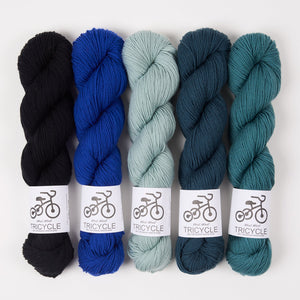 West Wool DELECTABLE COLLECTIBLE SHAWL - FLOATING AROUND Merino wool Fingering Westknits Kits