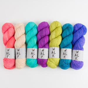 WALK Collection MALIBU ORCHID Merino wool Fingering Quick Kits