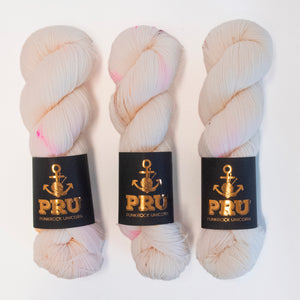 Punk Rock Unicorn SOUL - BRIGHT FUTURE Merino wool Nylon Fingering Sock cream beige Yarn