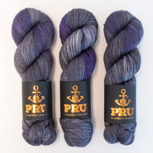 Punk Rock Unicorn SOUL - CLAM Merino wool Nylon Fingering Sock purple Yarn