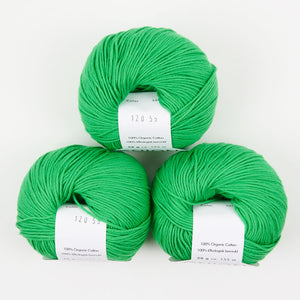 ORGANIC COTTON - V120 GRÆSGRØN