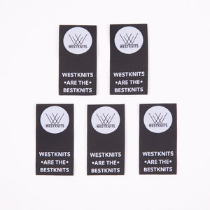 WESTKNITS ARE THE BEST KNITS - 5 TAGS