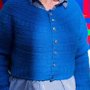 DUSTLAND CARDIGAN - AQUAMARINE