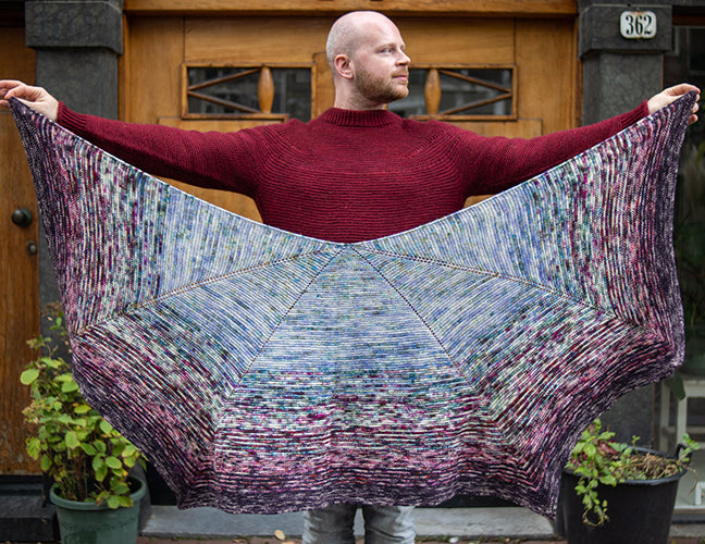 EYELET BURST SHAWL