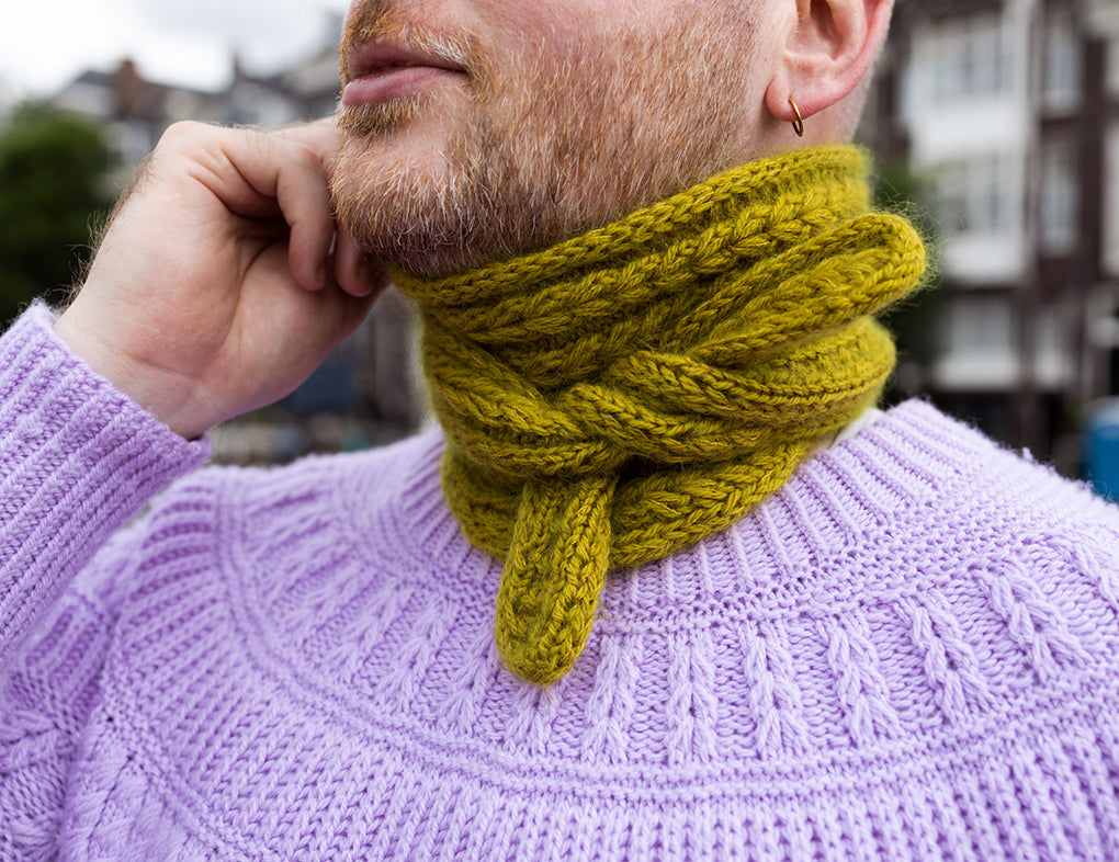 FIR RIB SKINNY SCARF