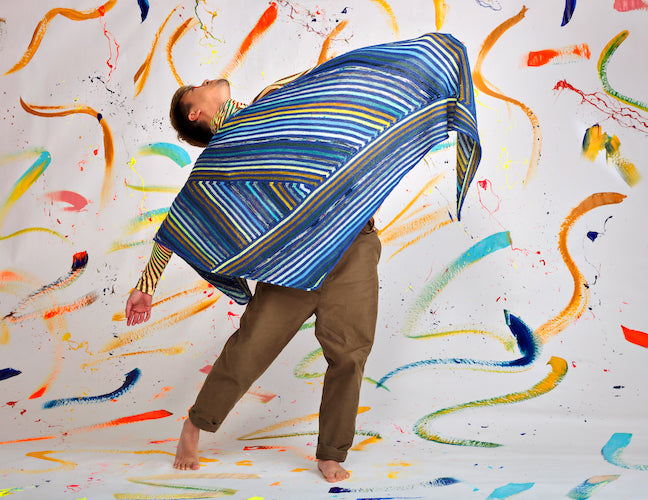 PAINTING STRIPES SHAWL