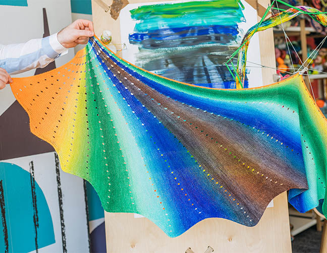 BUTTERFLY WING SHAWL