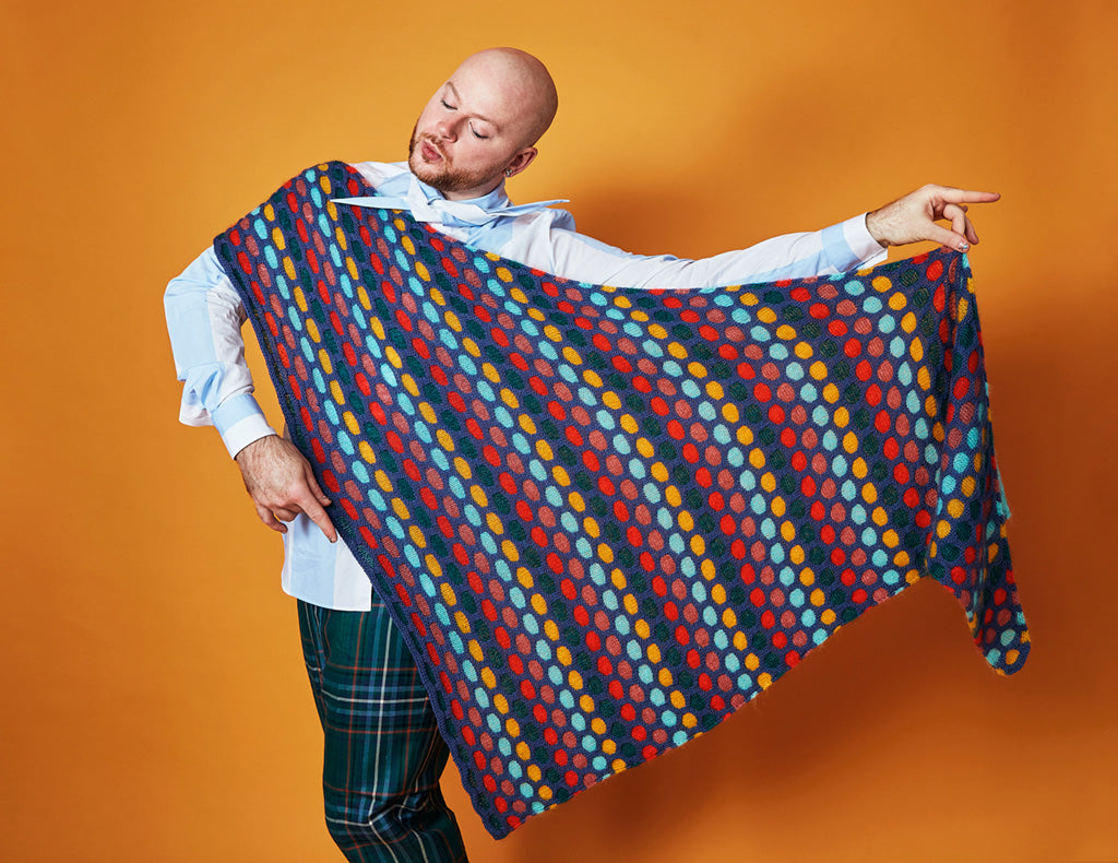 PAINTING HONEYCOMBS SHAWL