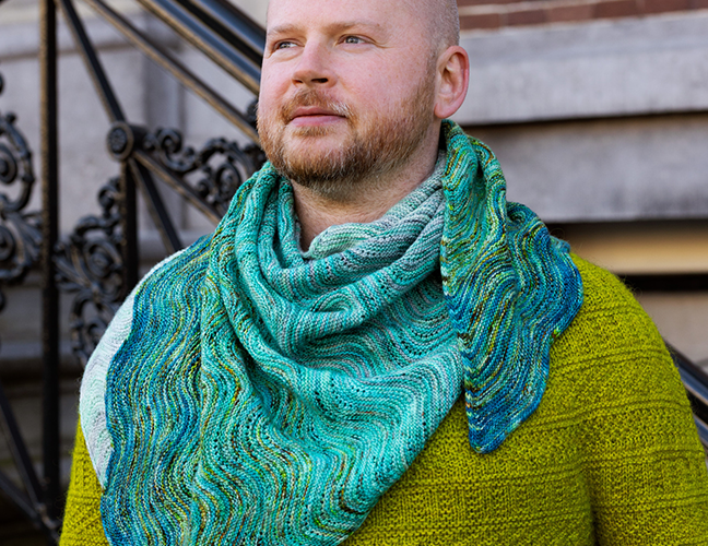 FADED UNDULATION SHAWL