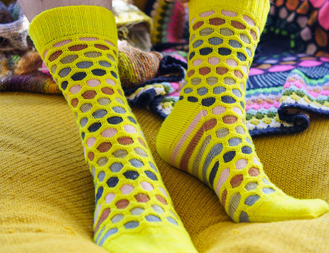PAINTING HONEYCOMB SOCKS