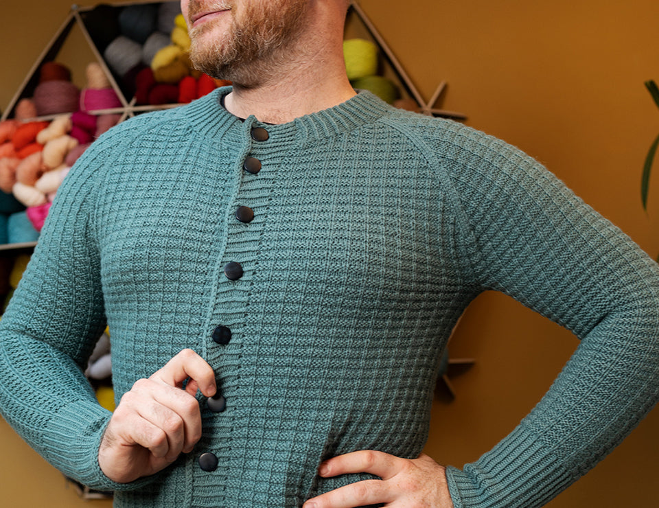 WOOLLY WAFFLE CARDIGAN