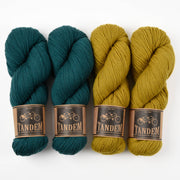 West Wool METALLIC WATERCOLOURS Merino wool DK Quick Kits
