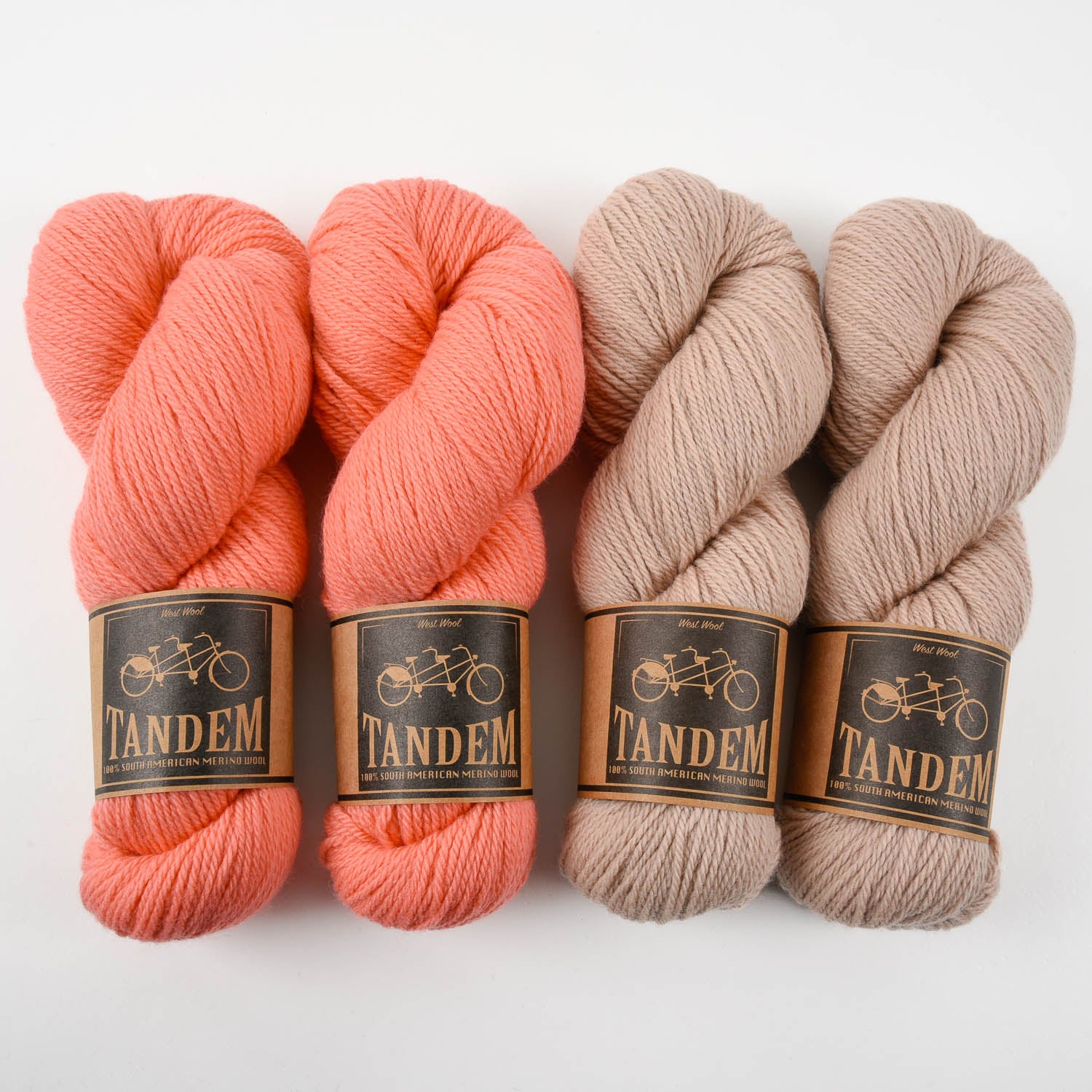 West Wool SANDY FEATHERS Merino wool DK Quick Kits