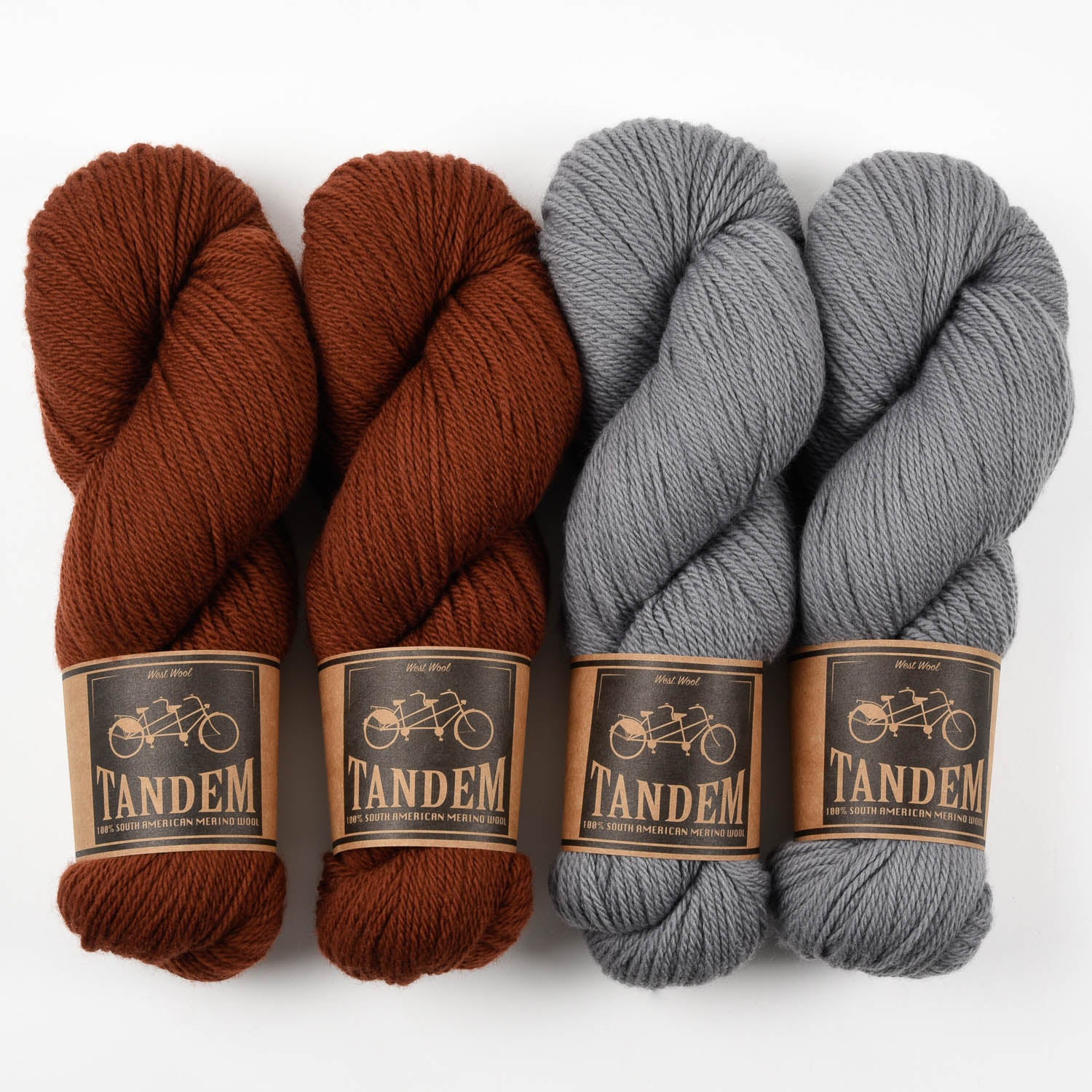 West Wool SMOKED CHESTNUTS Merino wool DK Quick Kits