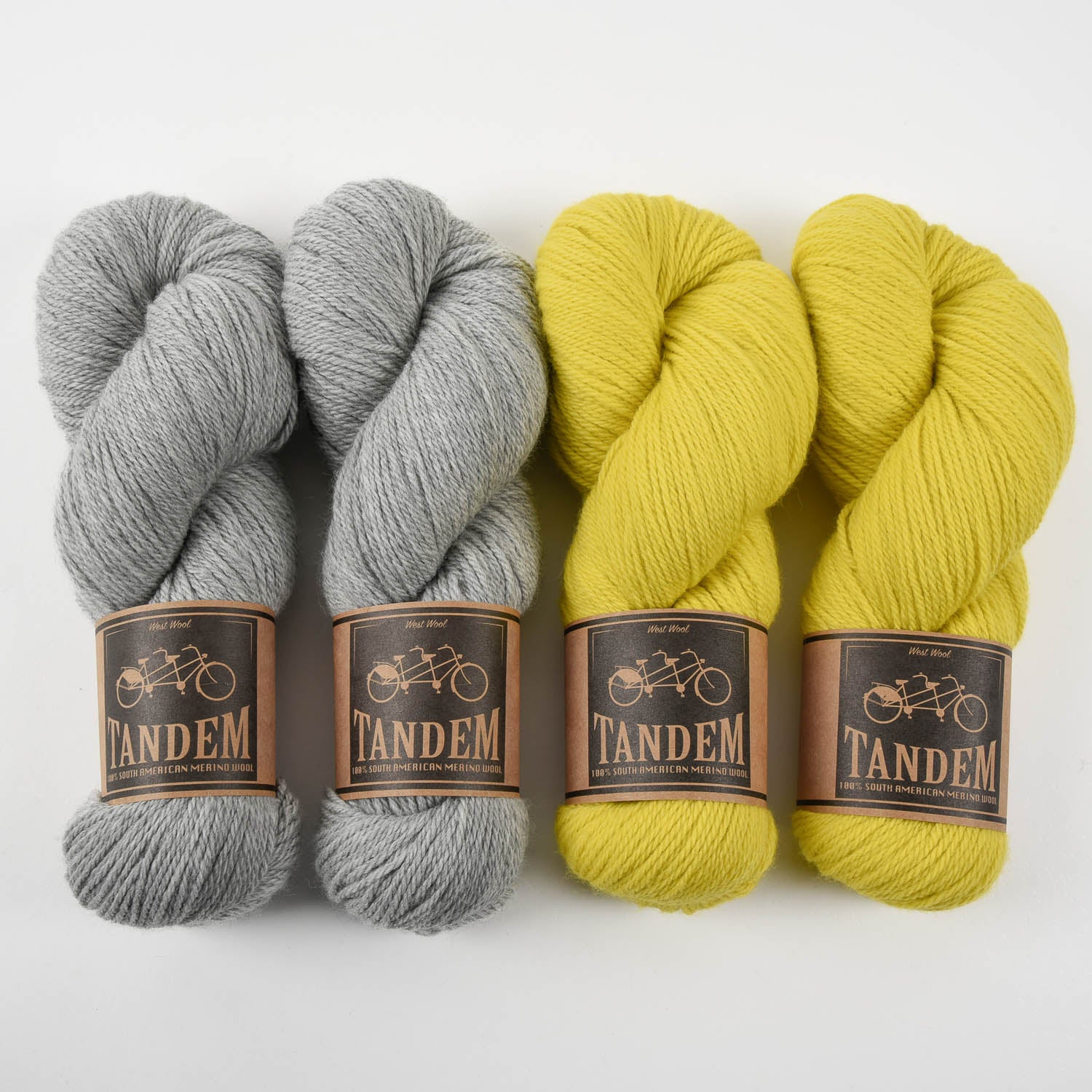 West Wool YELLOW UMBRELLA Merino wool DK Quick Kits