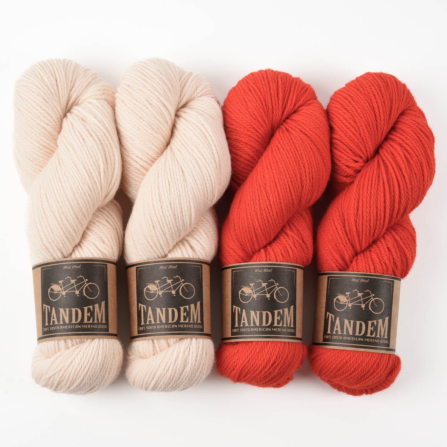 West Wool HOT PEACHES Merino wool DK Quick Kits