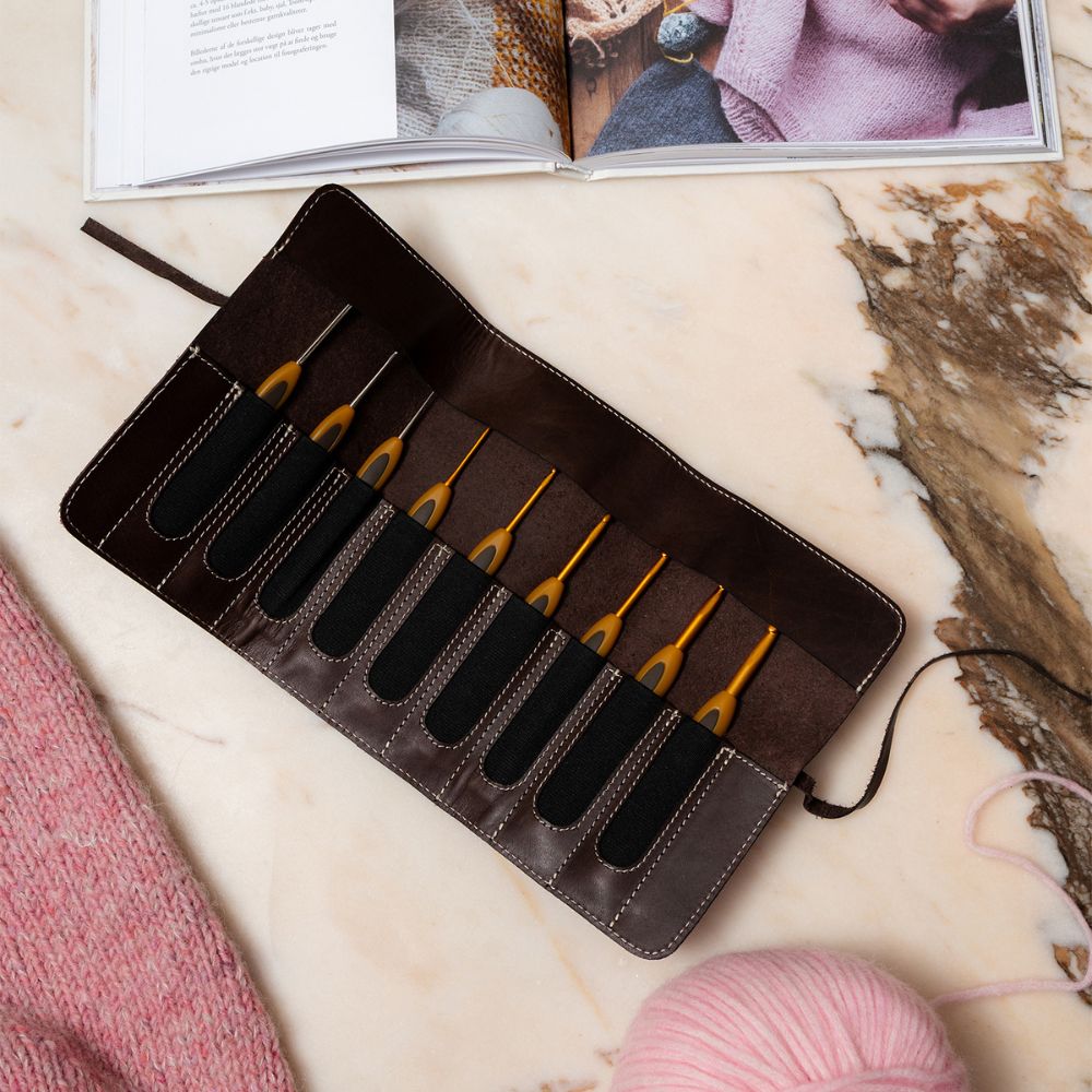 Pre-Order: Project 130 - Dark Brown - Crochet Hook Case