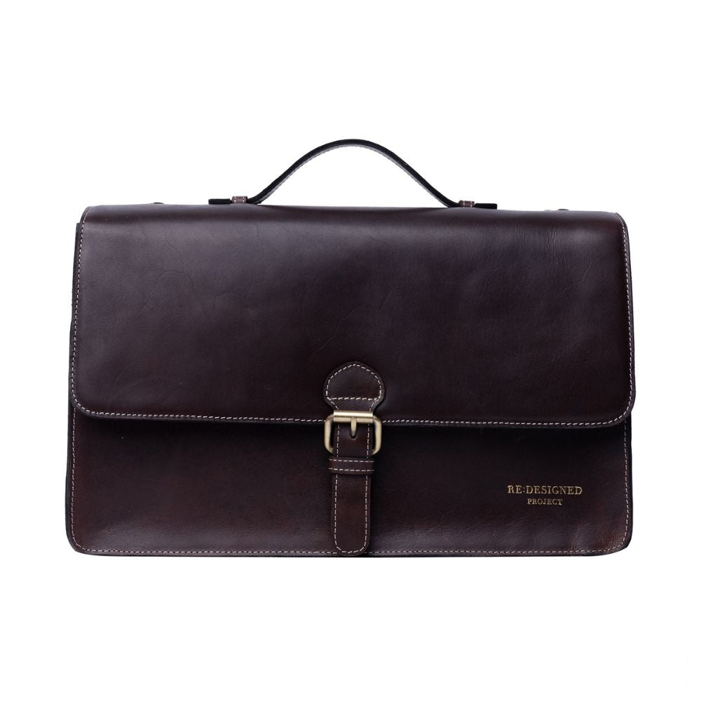 Re:Designed PROJECT 133 - DARK BROWN - CROSSOVER BUCKLE BAG brown Project Bags