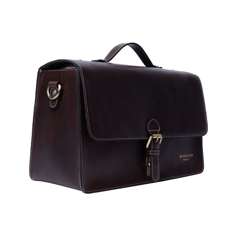 Pre-Order: Project 133 - Dark Brown - Crossover Buckle Bag
