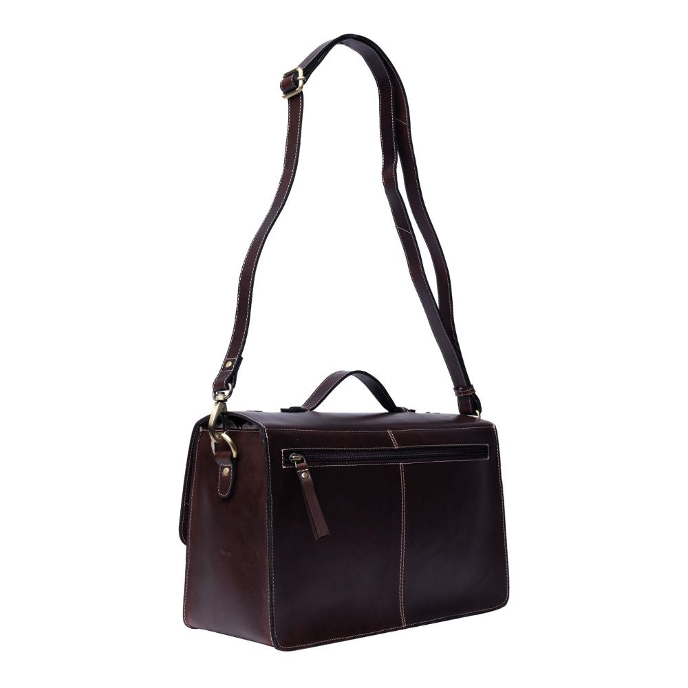 Pre-Order: Project 133 - Dark Brown - Crossover Buckle Bag