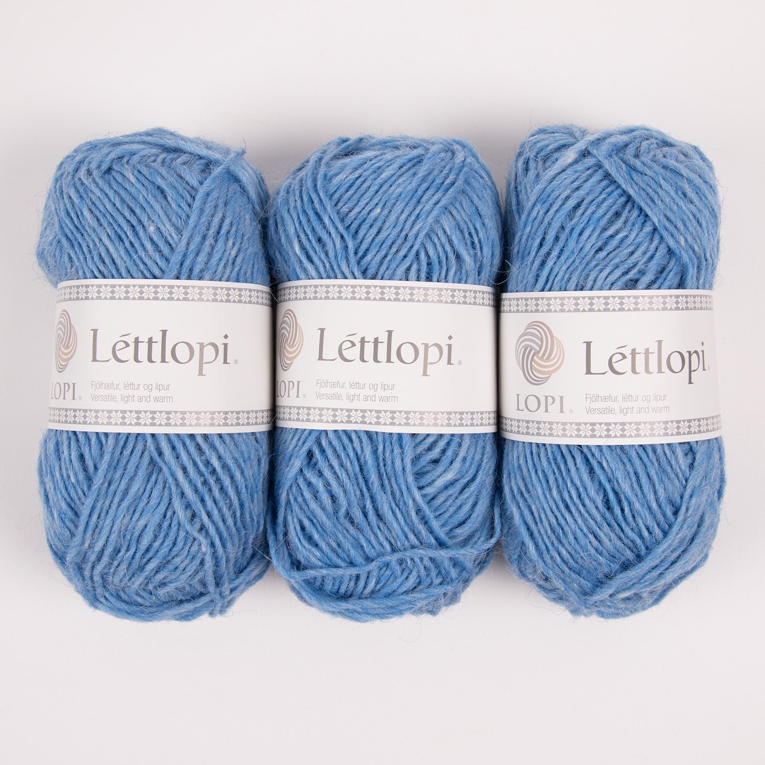 Ístex LÉTTLOPI 1402 - HEAVEN BLUE HEATHER Wool Aran blue Yarn