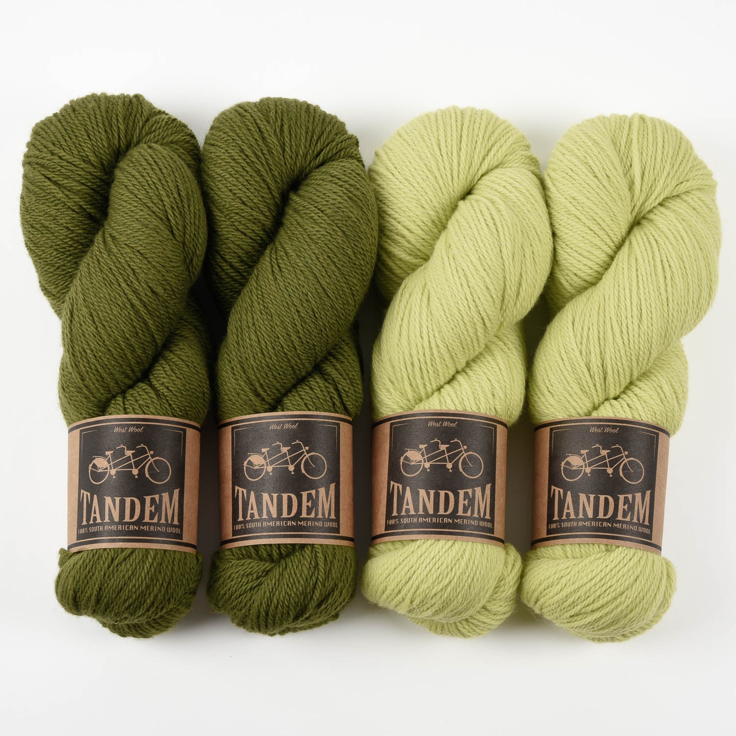 West Wool EAT YOUR GREENS Merino wool DK Quick Kits