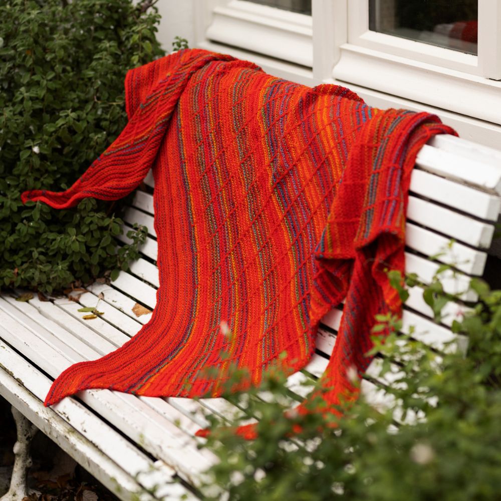Westknits WESTKNITS SAMPLE - RED BOTANIC SHAWL Samples