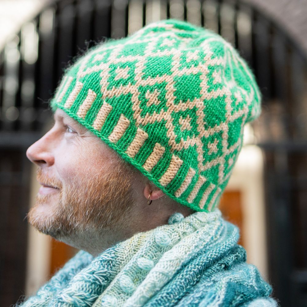 Westknits WESTKNITS SAMPLE - GREEN DIAMOND HALO HAT Samples