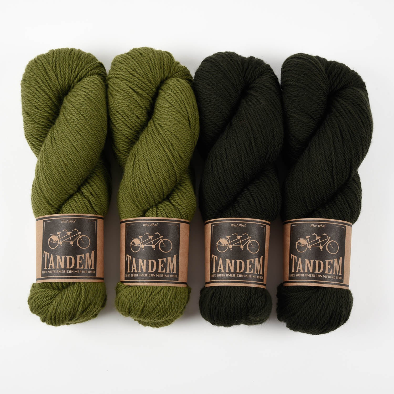 West Wool GREEN WELLIES Merino wool DK Quick Kits