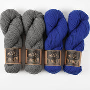 West Wool HEATHERED ROYAL Merino wool DK Quick Kits