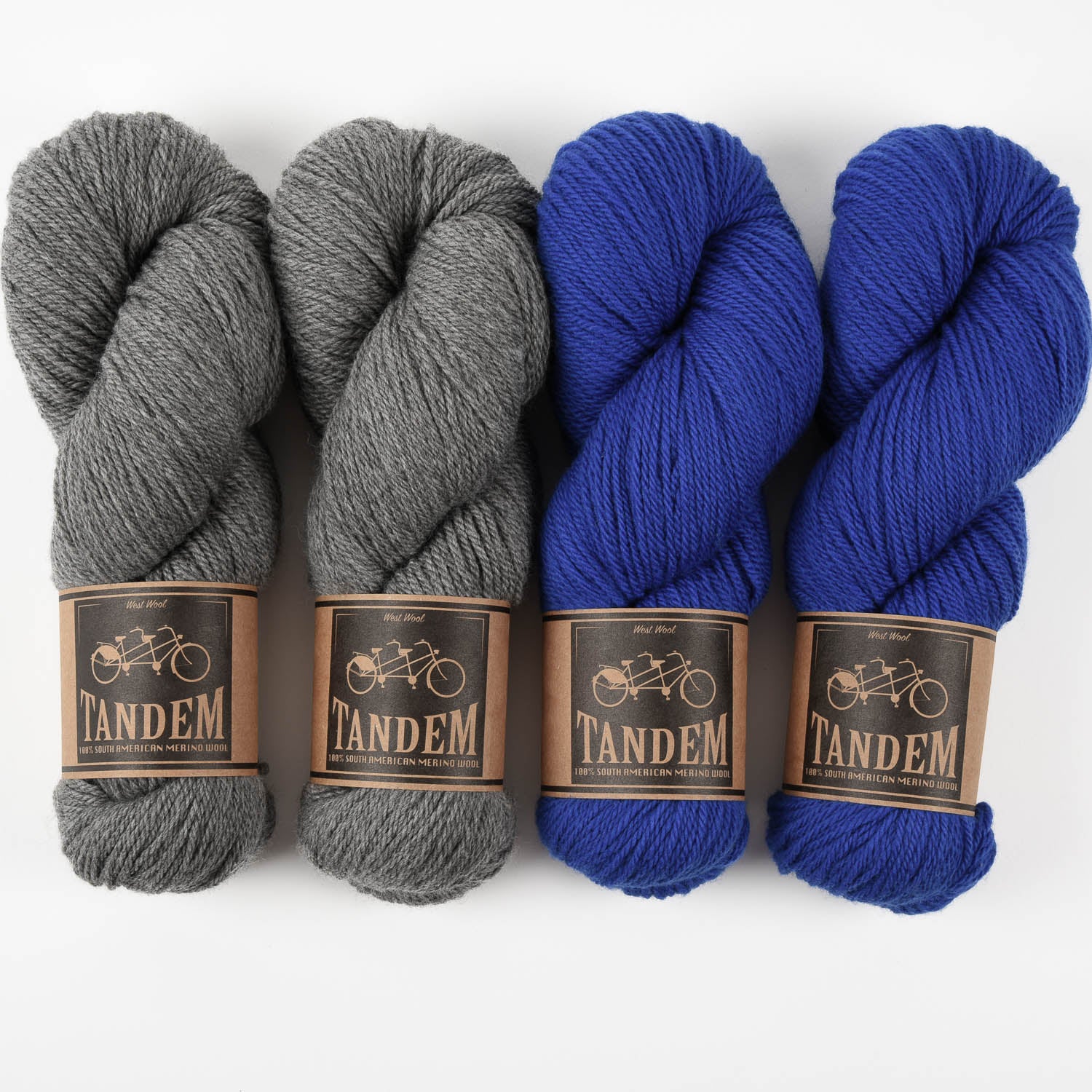 West Wool HEATHERED ROYAL Merino wool DK Quick Kits