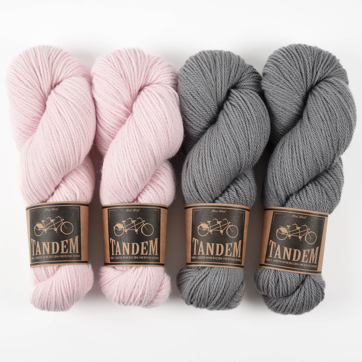 West Wool COLD AND PINK Merino wool DK Quick Kits