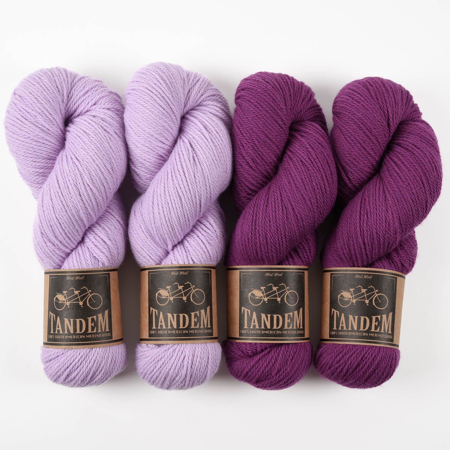 West Wool PURPLE CORN Merino wool DK Quick Kits