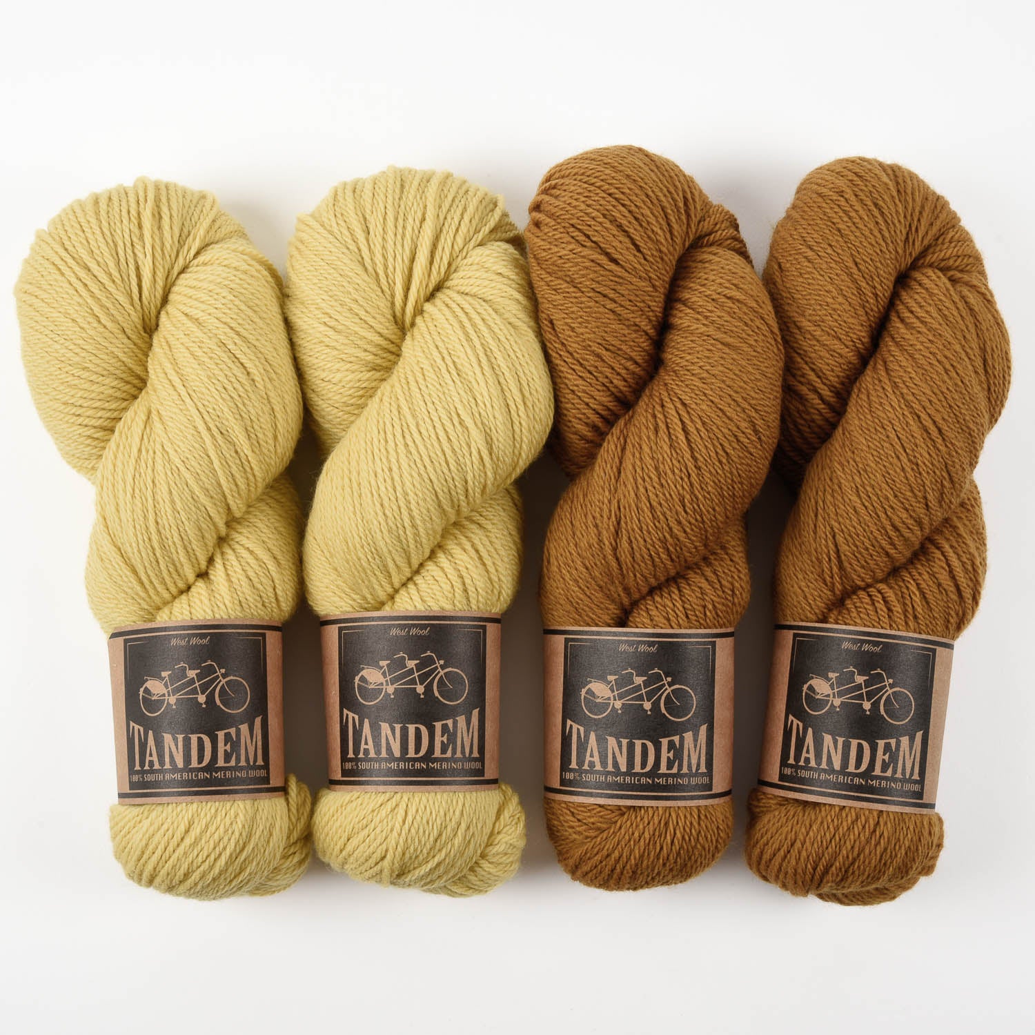 West Wool STRIPED BUTTER Merino wool DK Quick Kits