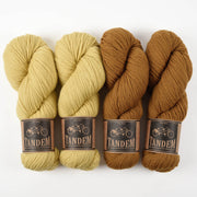 West Wool STRIPED BUTTER Merino wool DK Quick Kits