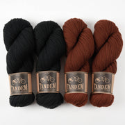 West Wool CHARRED CHESTNUT Merino wool DK Quick Kits