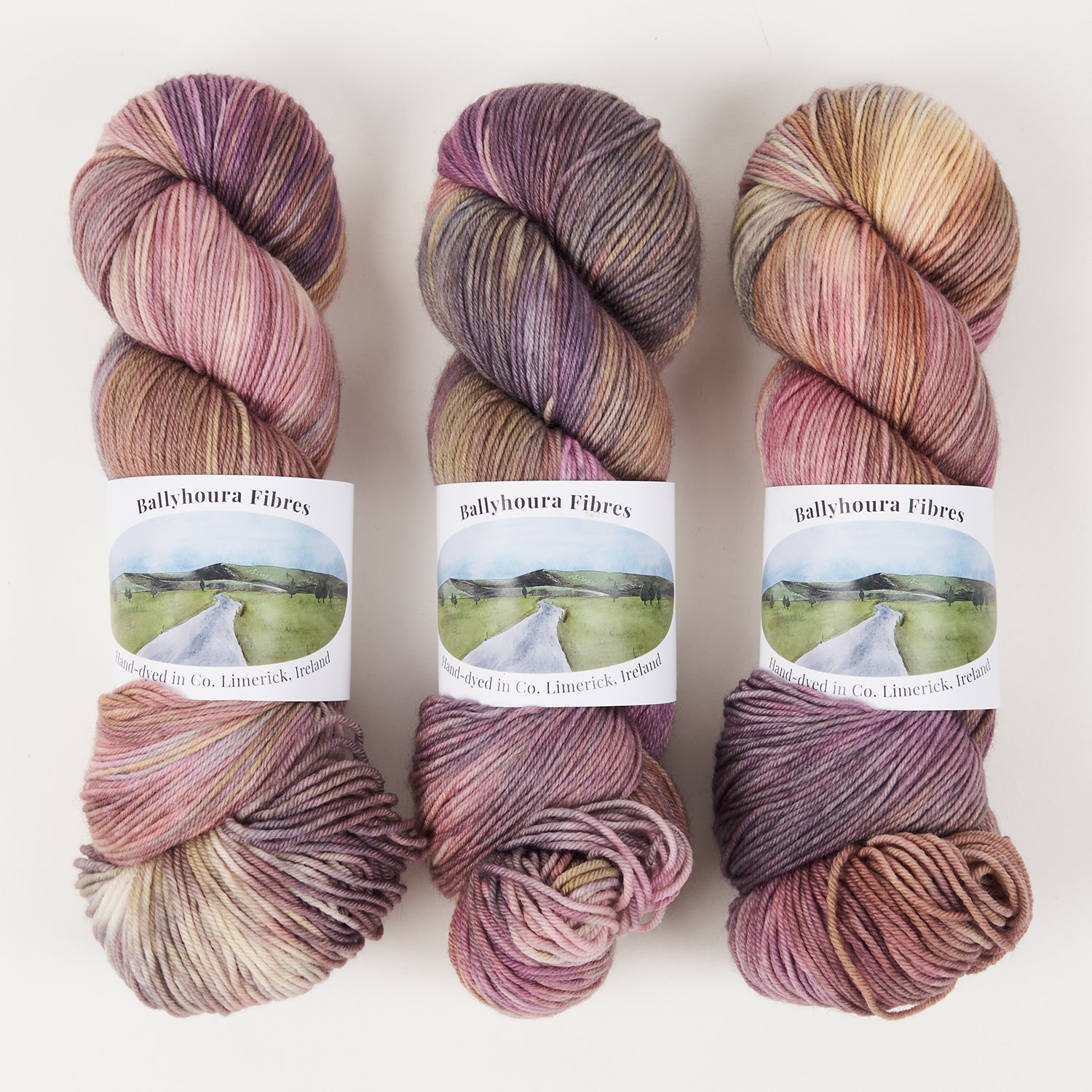 Ballyhoura Fibres 4PLY SOCK - CAIRNGORMS NATIONAL PARK Merino wool Nylon Fingering multicolour Yarn
