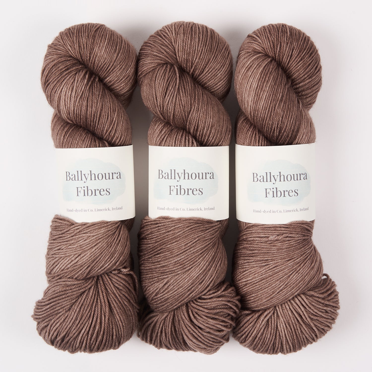 Ballyhoura Fibres 4PLY SOCK - DRIFTWOOD Merino wool Nylon Fingering brown Yarn